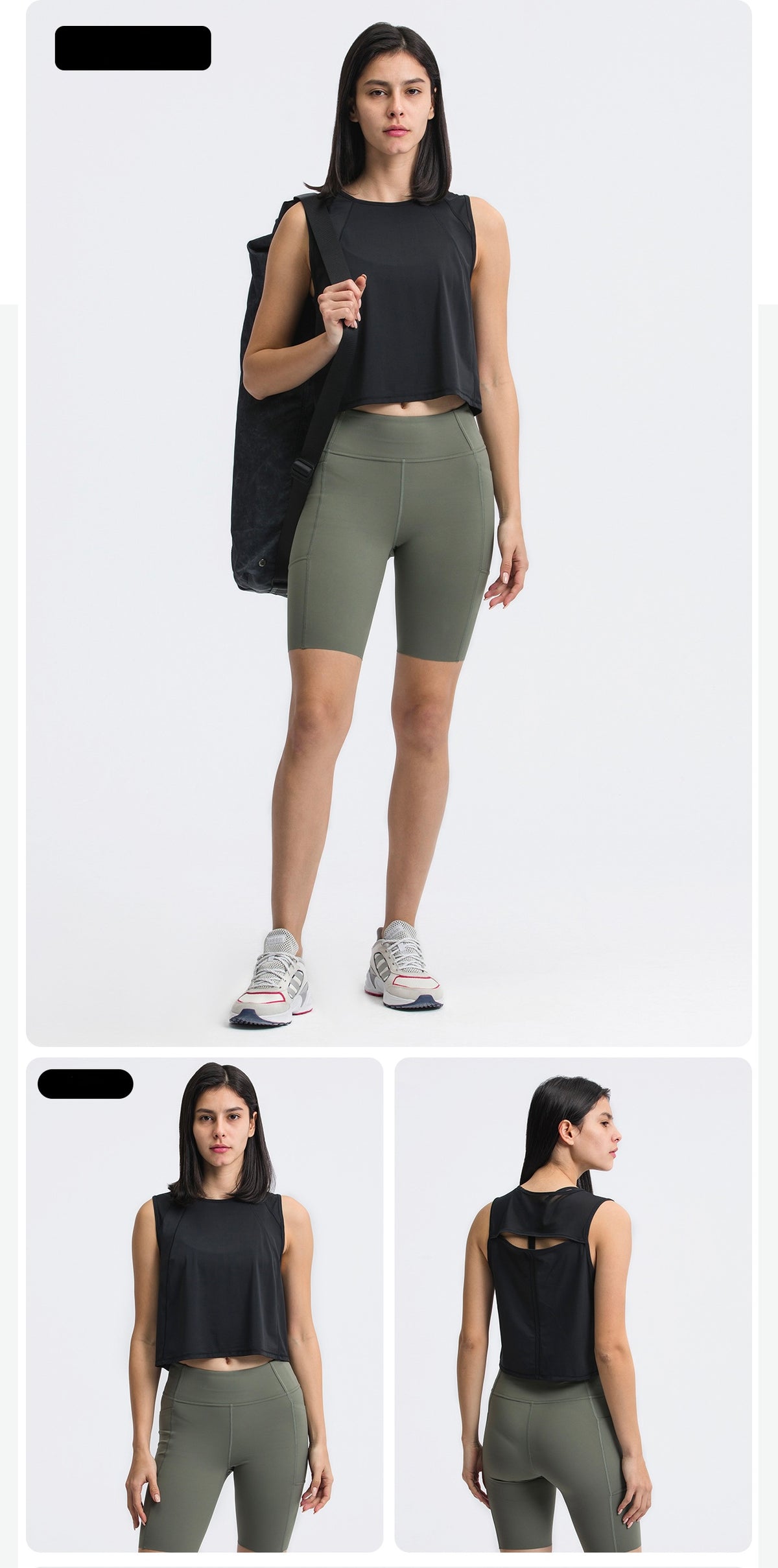 Crop Top con espalda abierta